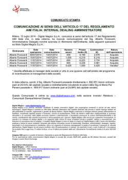 internal dealing amministratore