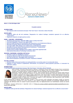 Newletter 30 giugno 2014
