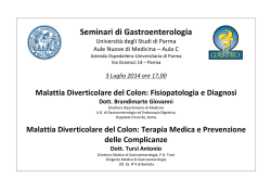 Locandina del seminario - Dipartimento di Medicina Clinica e