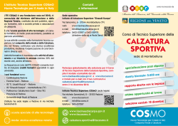 Pieghevole Corso Calzatura Sportiva - IIS EINAUDI