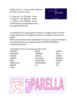 Gioielleria FARINA - w w w . s p o r t i n g p a r e l l a . i t