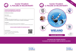 Ivoclar Vivadent Il pIacere dI IncontrartI Ivoclar