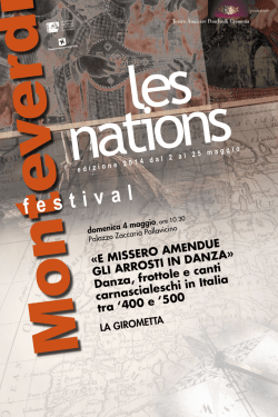 programma di sala - Teatro Amilcare Ponchielli