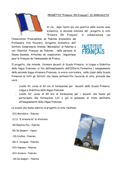 progetto primaire en français