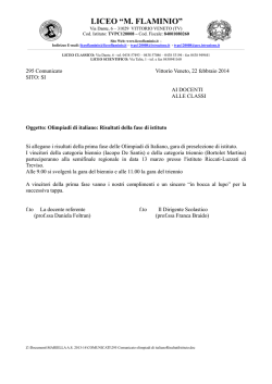 295 Comunicato olimpiadi di italianoRisultatiIstituto
