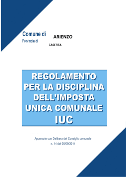 regolamento IUC - Comune di Arienzo
