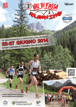 Brochure 2014 - Val di Fassa Running