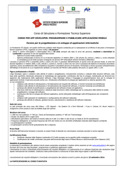 Scarica il bando del corso di App Developer