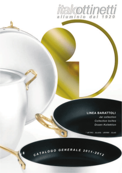 Barattoli vetro - Metallurgica Italo Ottinetti