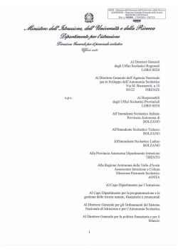 Nota MIUR prot. 3801 del 17 aprile 2014