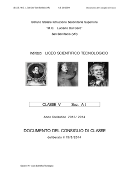 DOCUMENTO DEL CONSIGLIO DI CLASSE - ISISS
