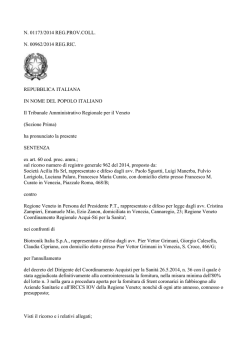 TAR Veneto n. 1173 del 2014