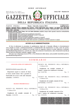 GAZZETTA UFFICIALE - Ministero della Difesa
