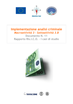 Implementazione analisi criminale