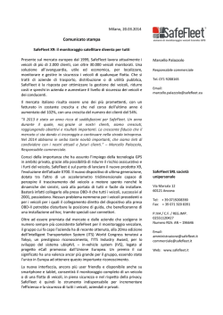 Comunicato stampa