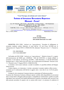 Bando di gara - Rotundi