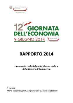 Rapporto 2014 - Camera di Commercio di Cremona