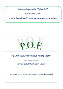 Anno scolastico 2013 -2014 - Istituto Comprensivo Francesco