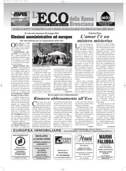 Giornale Eco - Eco della Bassa Bresciana