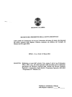 D.P.G.R. n.34 del 21.03.2014 -Definizione, ai
