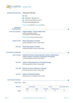 Curriculum - Azienda Ospedaliera di Padova