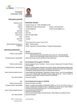 Curricula - Comune di Rotondella