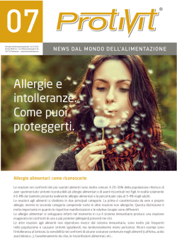 Allergie e intolleranze. Come puoi proteggerti. - Inter-Med
