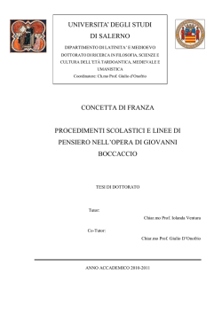 CONCETTA DI FRANZA PROCEDIMENTI