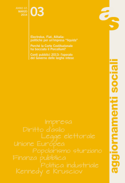 Aggiornamenti Sociali, Marzo 2014