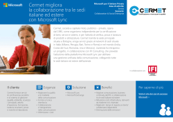 Cermet migliora la collaborazione tra le sedi italiane ed