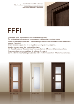 Struttura in legno, rivestimento a base di cellulosa (Sincrolam). &Egrave; la