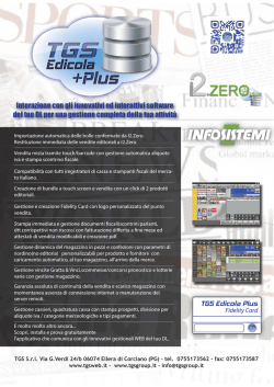 Brochure - Tgs Srl