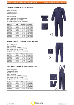 abbigliamento da lavoro