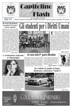 Maggio 2014 - capitolinoflash.it