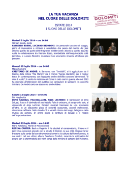 Suoni delle Dolomiti