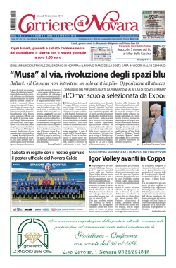 Prima pagina - Corriere di Novara