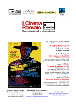 Scarica Pressbook La Trilogia del Dollaro