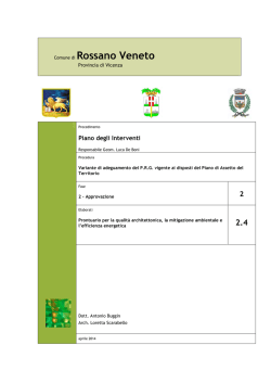 Prontuario - Comune di Rossano Veneto