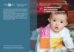 La comunicazione della diagnosi e i controlli di salute