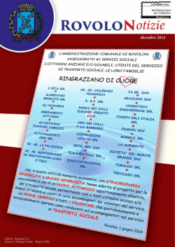 Notiziario dicembre 2014