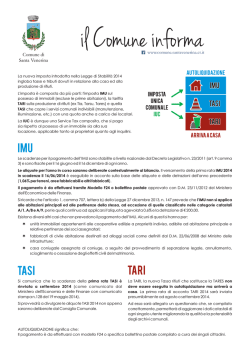 TASI TARI iMU - Comune di Santa Venerina