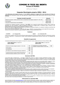 manifesto imu 2014 - Comune di Tezze sul Brenta