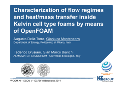 Characterization of flow regimes and heat/mass