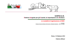 Modalit&agrave; registrazione al NSIS