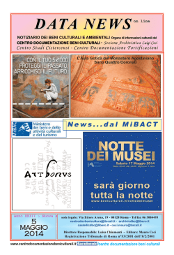 Maggio edizione completa - Centro Documentazione beni Culturali