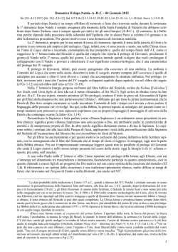 (F) DOMENICA 2a DOPO NATALE