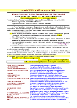 news 492 - 4 maggio 2014
