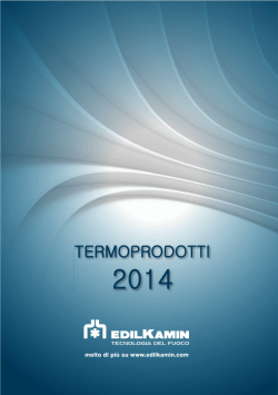 Termoprodotti Edilkamin 2014