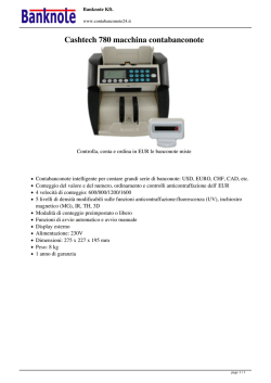 Cashtech 780 macchina contabanconote