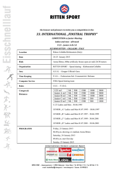 33. INTERNATIONAL &bdquo;FINSTRAL TROPHY&ldquo;